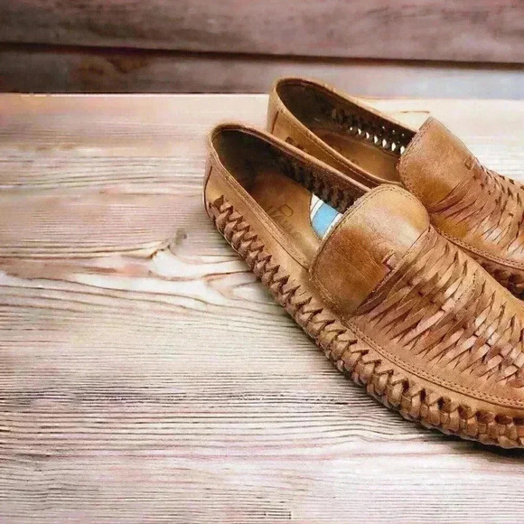 Huarache Shoes Men’s Brown Leather Made In Brazil Cushion & Arch Insole 11M - Picture 3 of 8